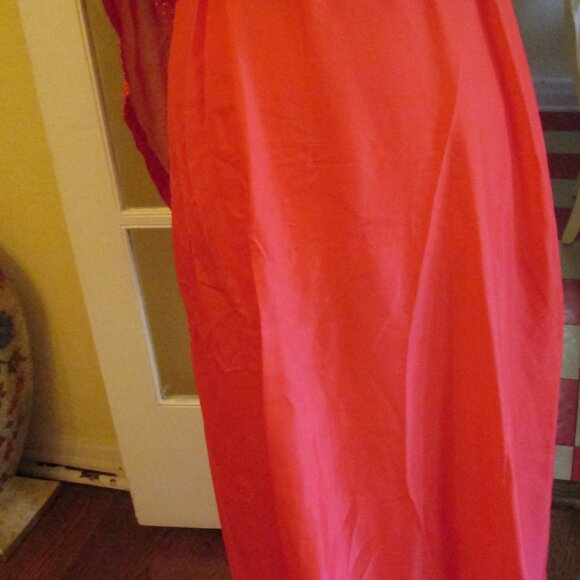 70s Red White Swiss Dot Maxi Dress Cottagecore SO CUTE - Picture 10 of 10